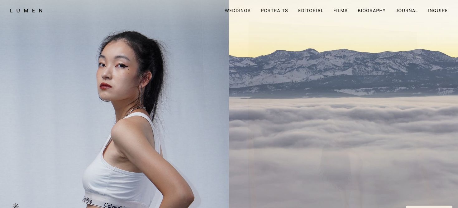 LUMEN — Home / changing photographs